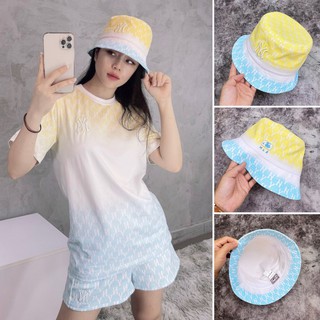 MŨ BUCKET NY M.L.B Monogram Bucket Hat - Multicolor XUẤT DƯ FULL TEM TAG