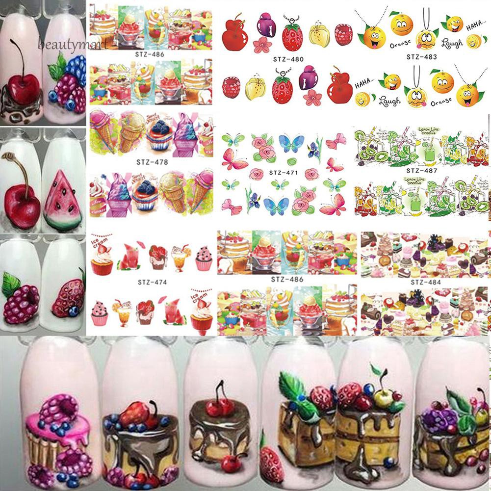 Set 18 tấm miếng dán trang trí móng nghệ thuật