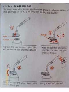 Khò ga đôi lắp bình gas mini kovea