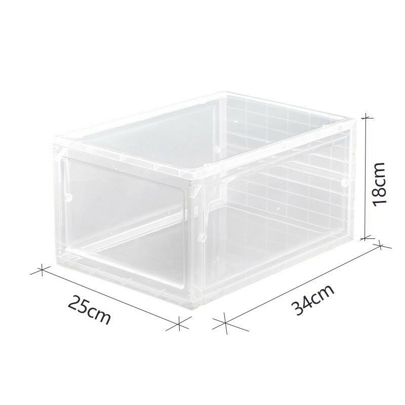 Hộp Đựng Giày Nhựa Cứng Cao Cấp Size Lớn, Cửa Nam Châm Lắp Ráp Tiện Lợi Hàng Chính Hãng