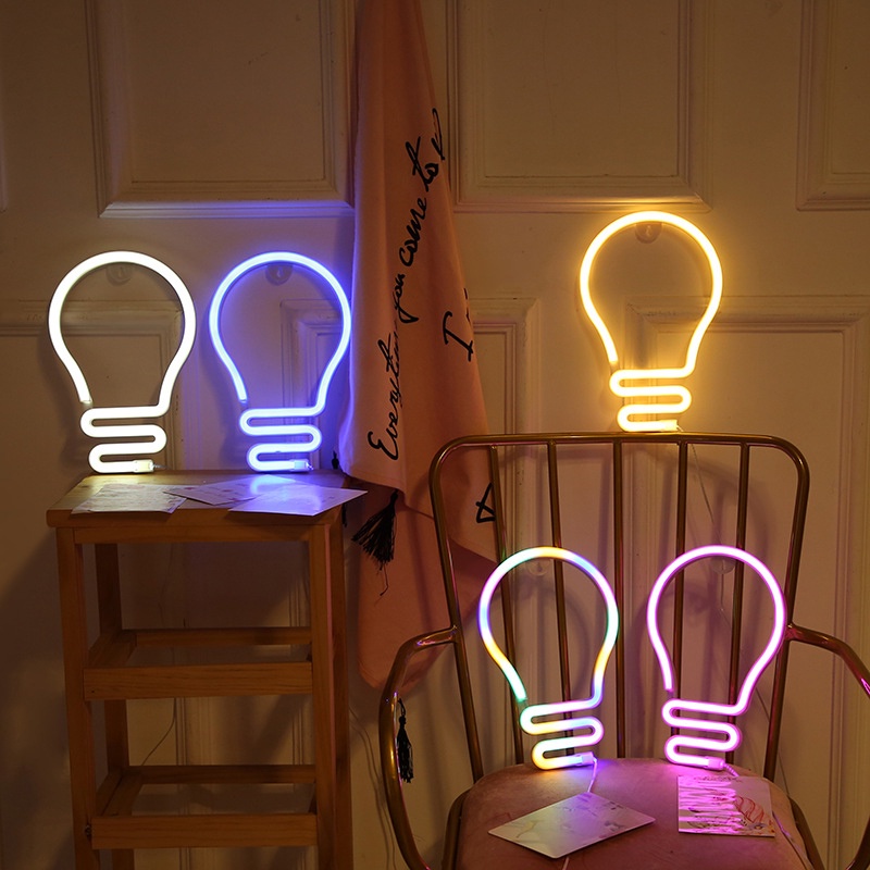 Đèn LED Neon Trang Trí Treo Tường Decor Phòng Làm Việc, Phòng Ngủ, Sự Kiện Đa Dạng Kiểu Dáng Màu Sắc