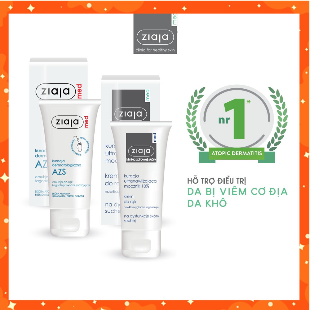 [ ZIAJA ] Bộ Sản Phẩm Dưỡng Da Dưỡng Ẩm Và Hỗ Trợ Da Khô, V iem Da Cơ Địa ZIAJA 100ml