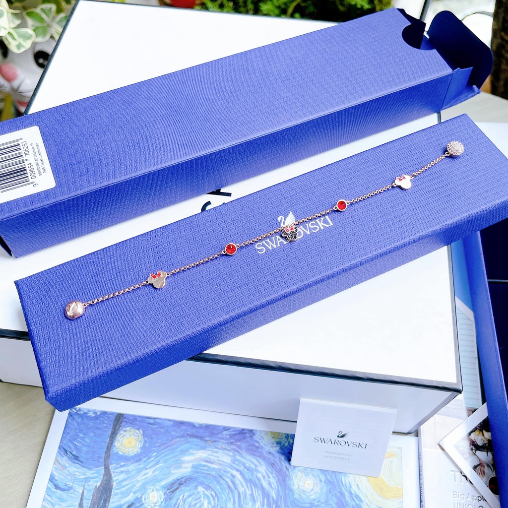 Lắc tay Swarovski Micky Mouse Disney Bracelet Rose Gold 5470625