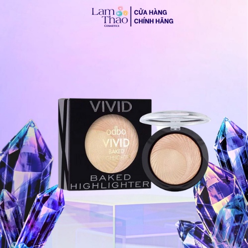 Phấn Bắt Sáng Odbo Vivid Baked Highlighter Màu 01