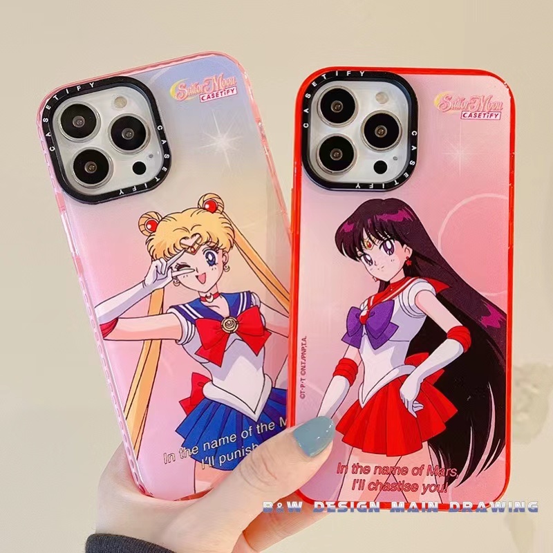 Ốp Điện Thoại Mềm Trong Suốt Chống Sốc In Hình Thủy Thủ Mặt Trăng Cho iPhone 13 12 11 Pro MAX IX XS MAX XR 6 6s 7 8 Plus