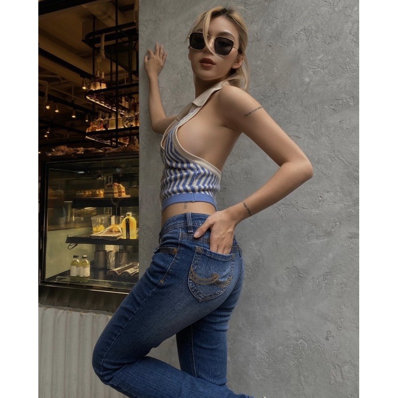 [Mã WASKT304 giảm 15% tối đa 30K đơn 99K] Áo Croptop 🍊[Tiệm Vải Xinh]🍊 Áo Yếm Crotop Cổ Chữ V - Hàng Loại 1 | WebRaoVat - webraovat.net.vn