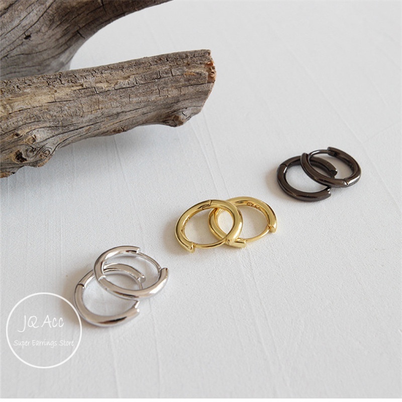 Bông Tai Titan Nữ Bộ Khuyên Tai Tròn Bằng Thép Titan Không Gây Dị Ứng Thời Trang Cho Nữ