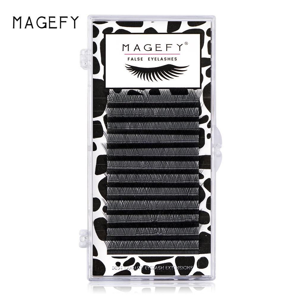 [Hàng mới về] Lông mi giả cong hình chữ C màu đen 8-13mm Magefy 0.07-Y