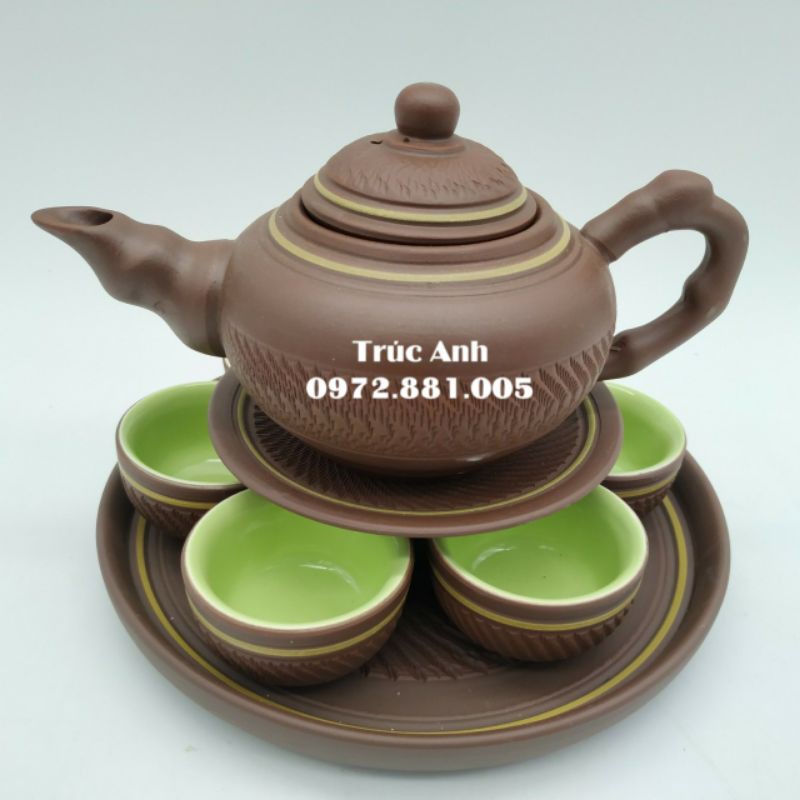 Bộ ấm chén tử sa
