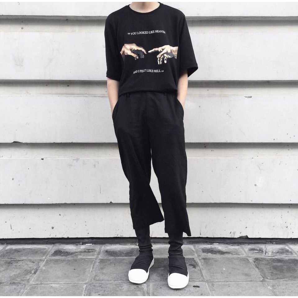 Áo Thun BÀN TAY HEAVEN & HELL Nam Nữ Ulzzang Unisex 1hitshop | BigBuy360 - bigbuy360.vn