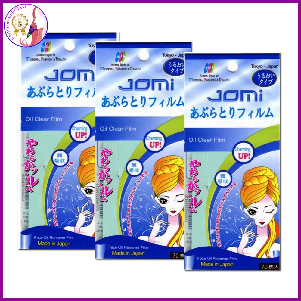Giấy thấm dầu jomi oil remover film 70 tờ | BigBuy360 - bigbuy360.vn