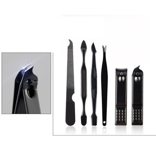 Bộ Cắt, Bấm Móng Tay Bao Da BLACK 18 Món