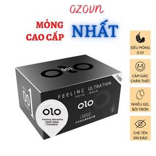 Bao Cao Su Siêu Mỏng OLO 001 Feeling Ultrathin - Hộp 10 Chiếc