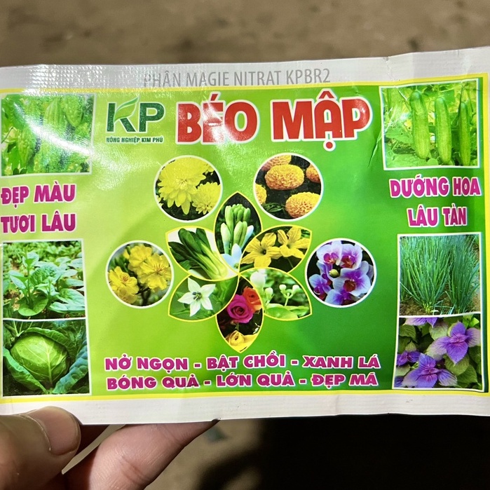 Phân bón Béo Mập mập thân chồi, nhánh mập cọng nở gốc to củ xanh cây lớn lá BMKP70