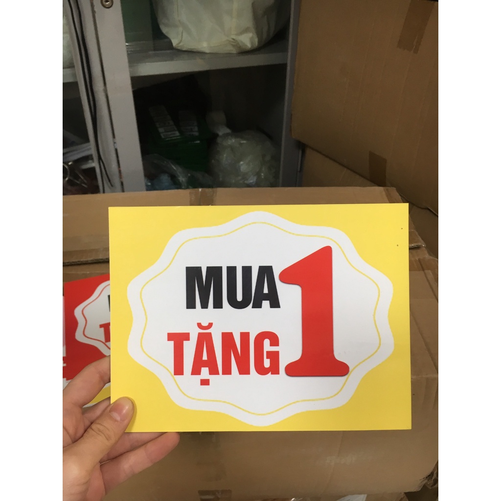 Biển sale, biển sale in sẵn, Mua 1 tặng 1