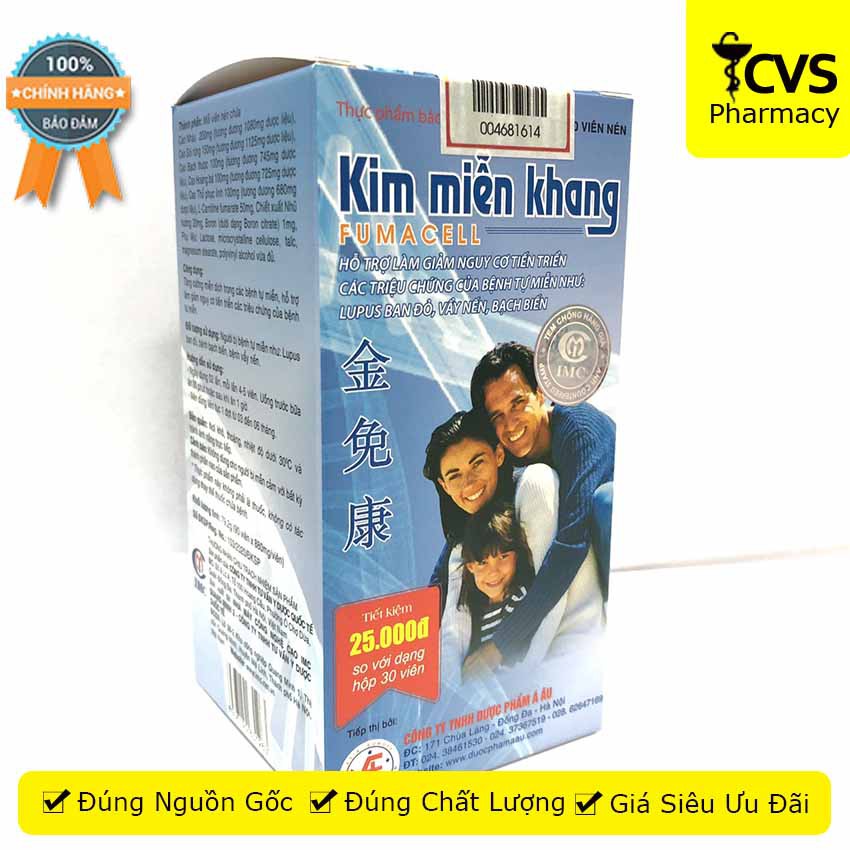 Kim Miễn Khang Hộp 90 Viên - Hỗ Trợ Phục Hồi Hệ Miễn Dịch