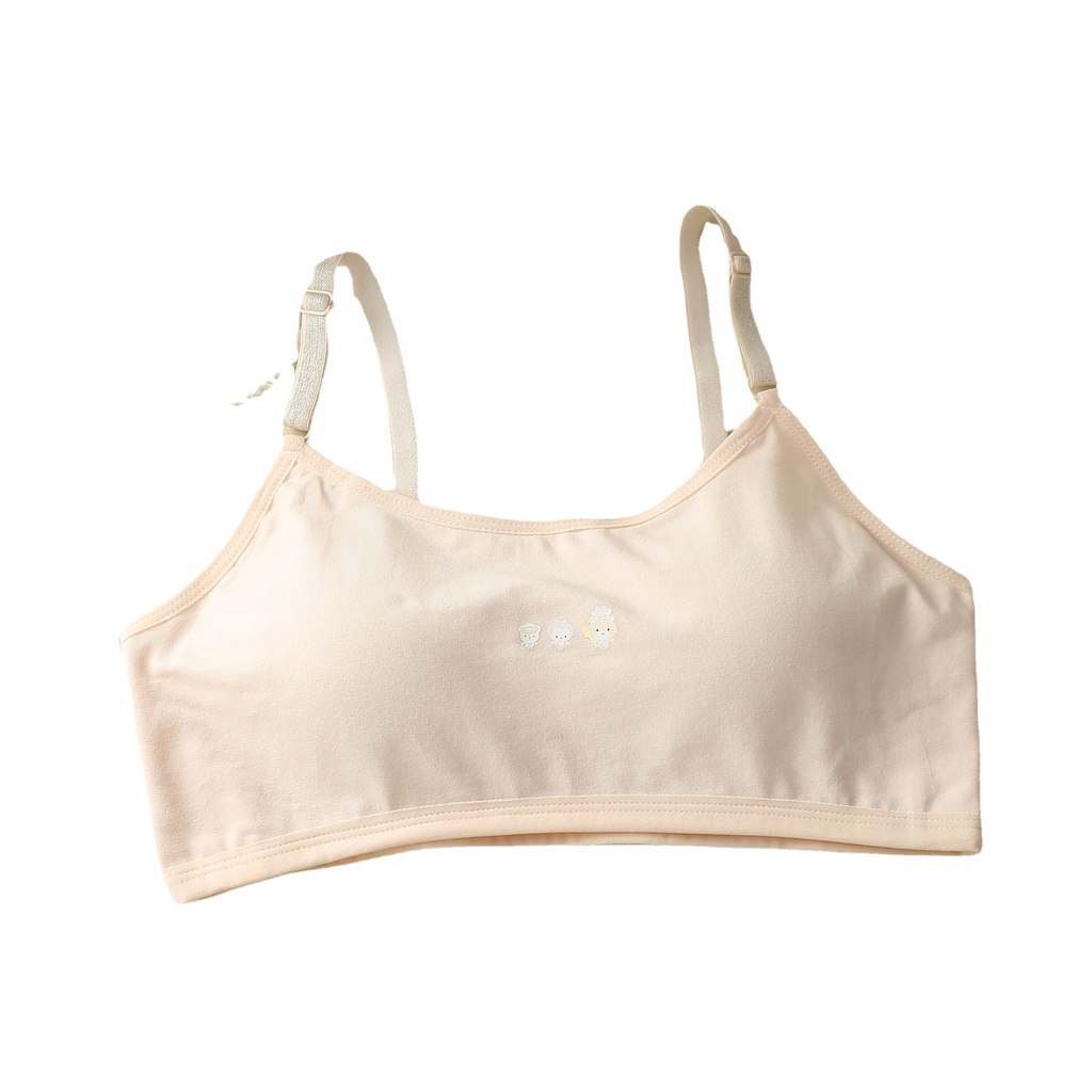 Áo Ngực Cotton Không Dây Cho Học Sinh Trung Học 1 Tuổi