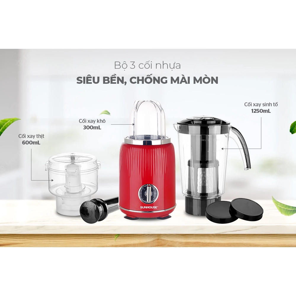 Máy xay sinh tố đa năng SUNHOUSE SHD5330R - Bảo hành chính hãng 12 tháng