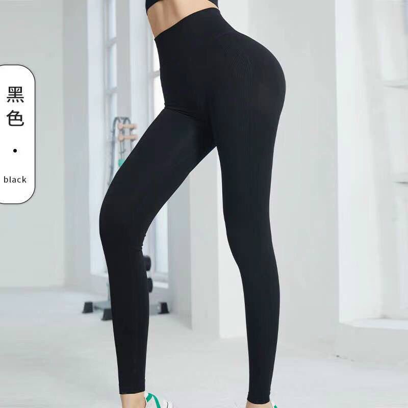 Quần tập gym nữ chun mông quần legging tập yoga nâng mông siêu tôn dáng vải dệt kim co dãn thoải mái