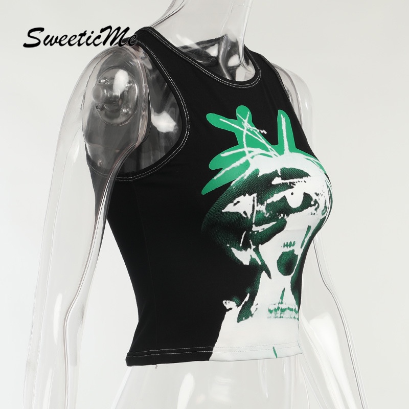 Áo Không Tay Sweeticme In Số 2021 | BigBuy360 - bigbuy360.vn