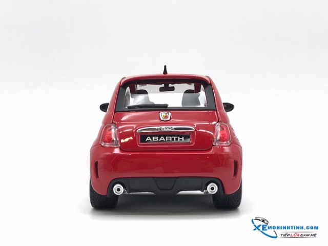 Xe mô hình New Fiat 500 Abarth Bburago 1:18 (Đỏ)