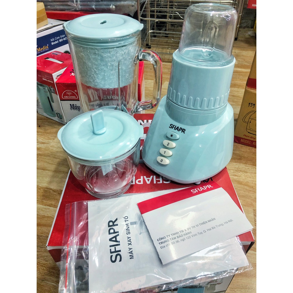 Máy xay sinh tố Chính Hàng SFIAPR - JIPLAI Máy Xay đa năng Bảo hành 12 Tháng Lỗi Nhà Sản Xuất