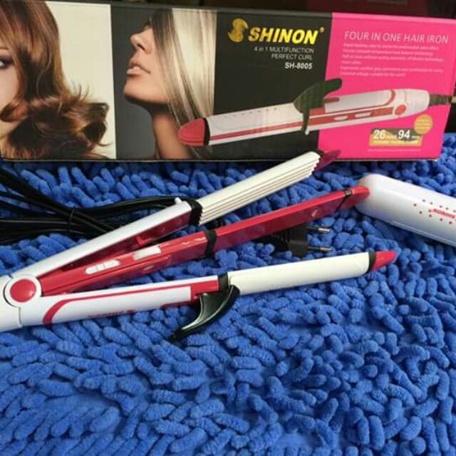 Máy làm tóc uốn duỗi bấm gãy  4 IN 1