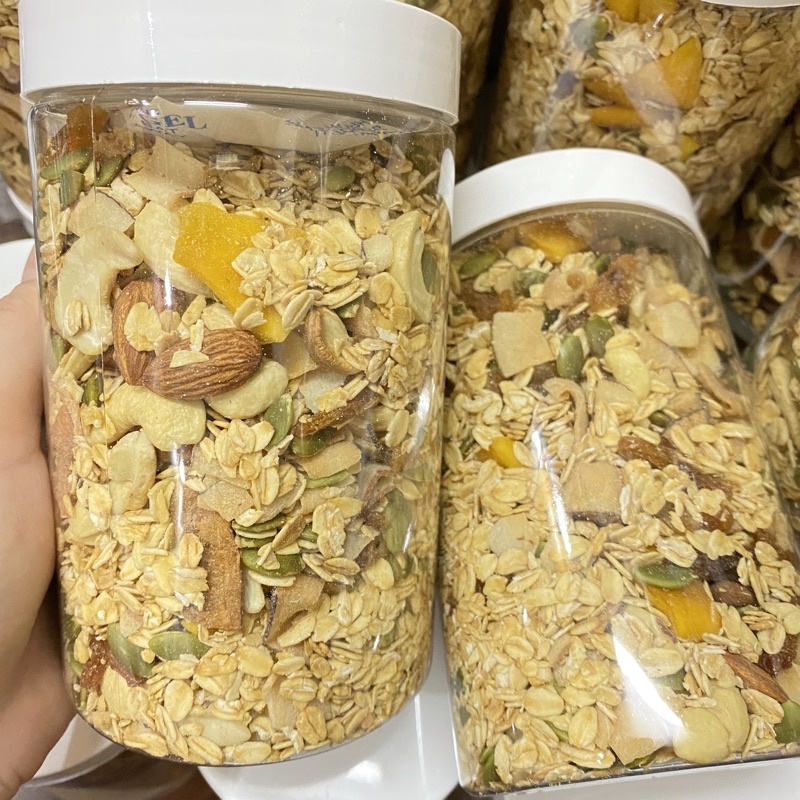 Ngũ cốc yến mạch thơm giòn - Granola hạt dinh dưỡng cho ăn kiêng giảm cân- bữa sáng tiện lợi