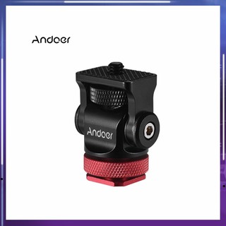 Khớp nối chân máy ảnh andoer góc rộng 1 / 4 inch có thể xoay 180 độ