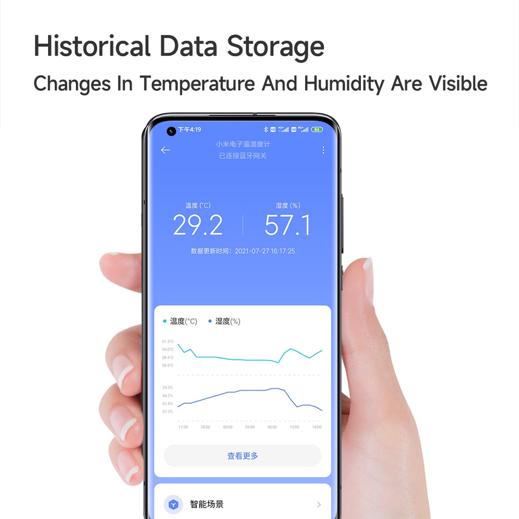 Xiaomi Youpin Thiết Bị Cảm Biến Nhiệt Độ Và Độ Ẩm Thông Minh   Với Màn Hình E-Iink