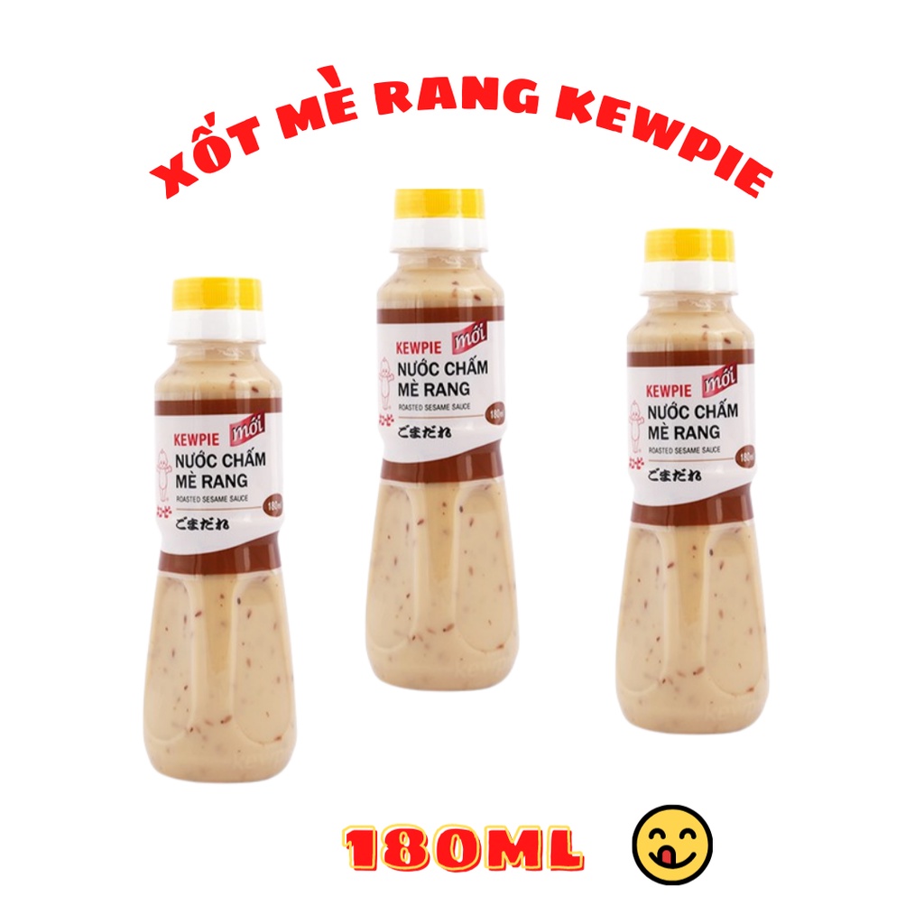 XỐT MÈ RANG KEWPIE NƯỚC CHẤM RONG NHO SIÊU NGON 180ML