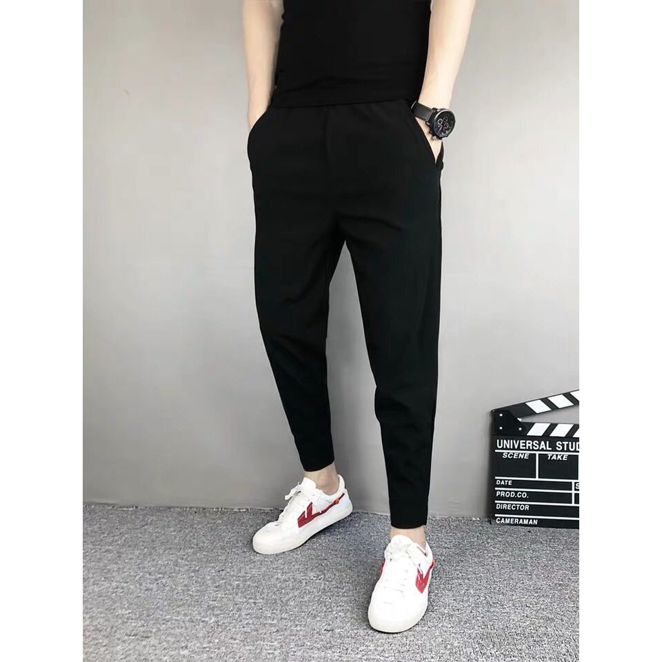 [RẺ VÔ ĐỊCH] Quần HAREM Nam Đẹp KOREA vải mịn co giãn màu đen [Thời trang nam] | BigBuy360 - bigbuy360.vn