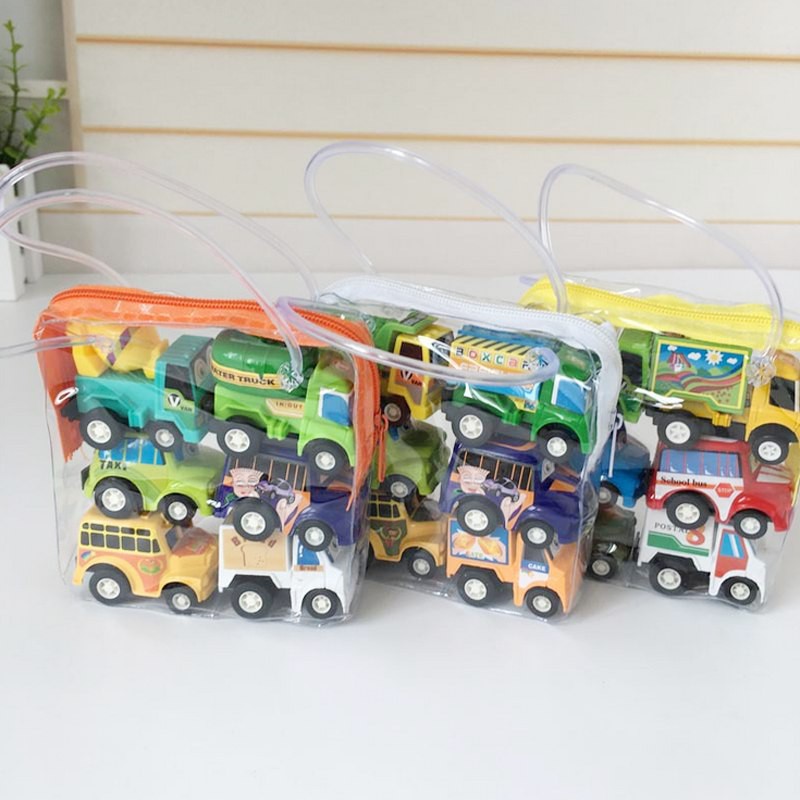 Set 6 ô tô Mini Bánh Đà Nhỏ Xinh Cho Bé