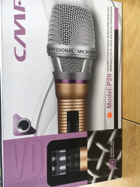 [Mã ELHACE giảm 4% đơn 300K] MICRO KARAOKE CMF P20.MICRO CÓ DÂY KARAOKE CHUYÊN NGHIỆP.