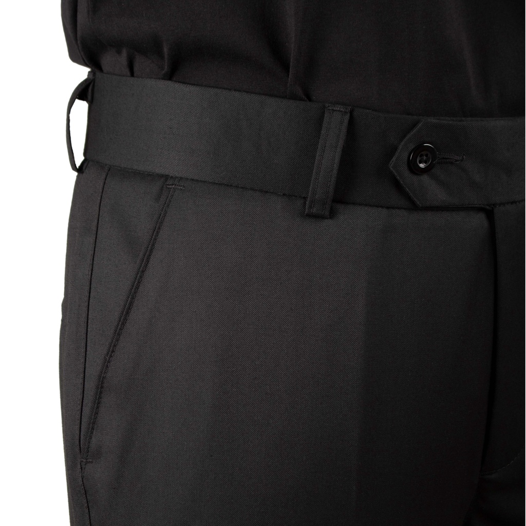 Quần tây âu dài đen nam ống đứng phong cách công sở Black Pant HUGU vải kaki cao cấp không bông xù