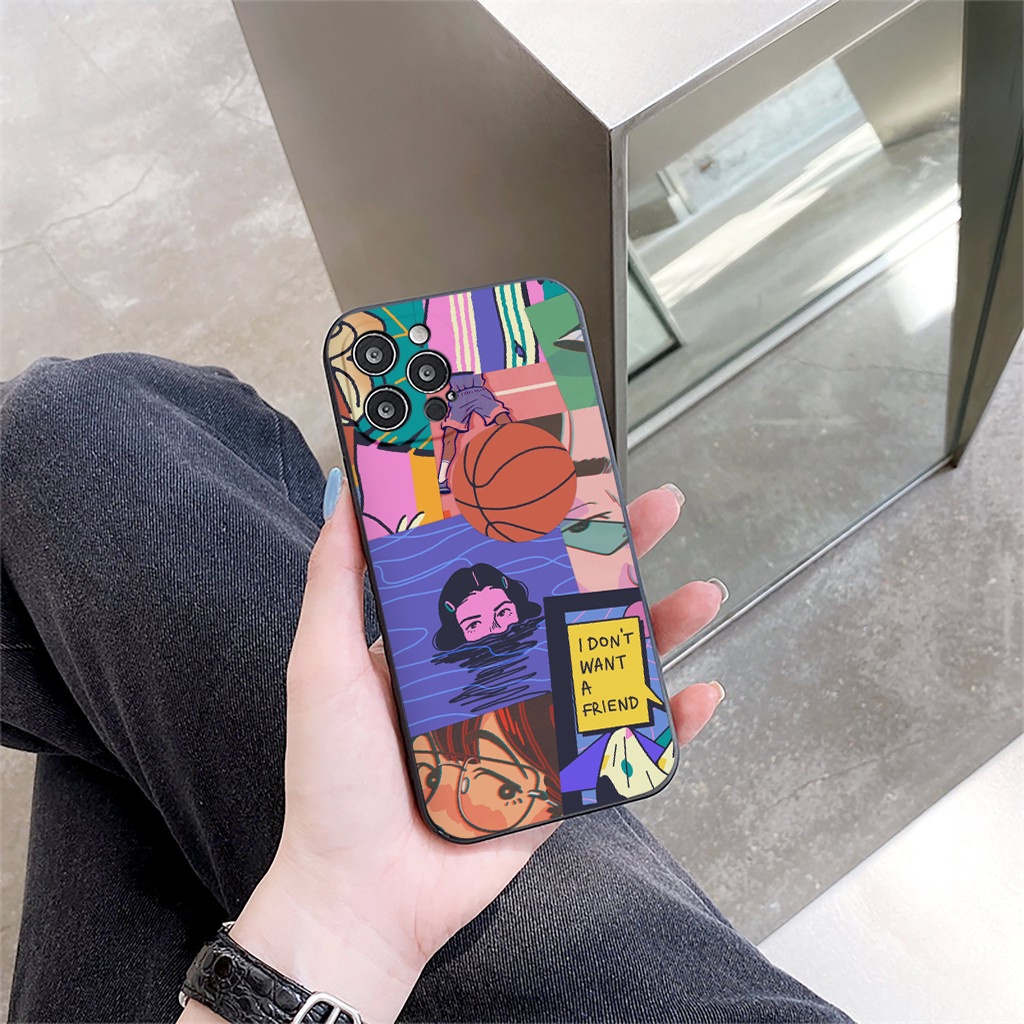 Ốp lưng iphone 13 pro max I don't want ốp bảo vệ camera vuông cạnh đủ mã 6 đến 11 12 13 promax tr299