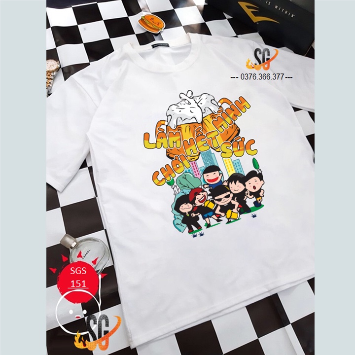 Áo thun hội nhóm nam nữ đồng phục team building phông unisex cổ tròn thun mềm mịn Mẫu ngẫu nhiên | SGSTORE1