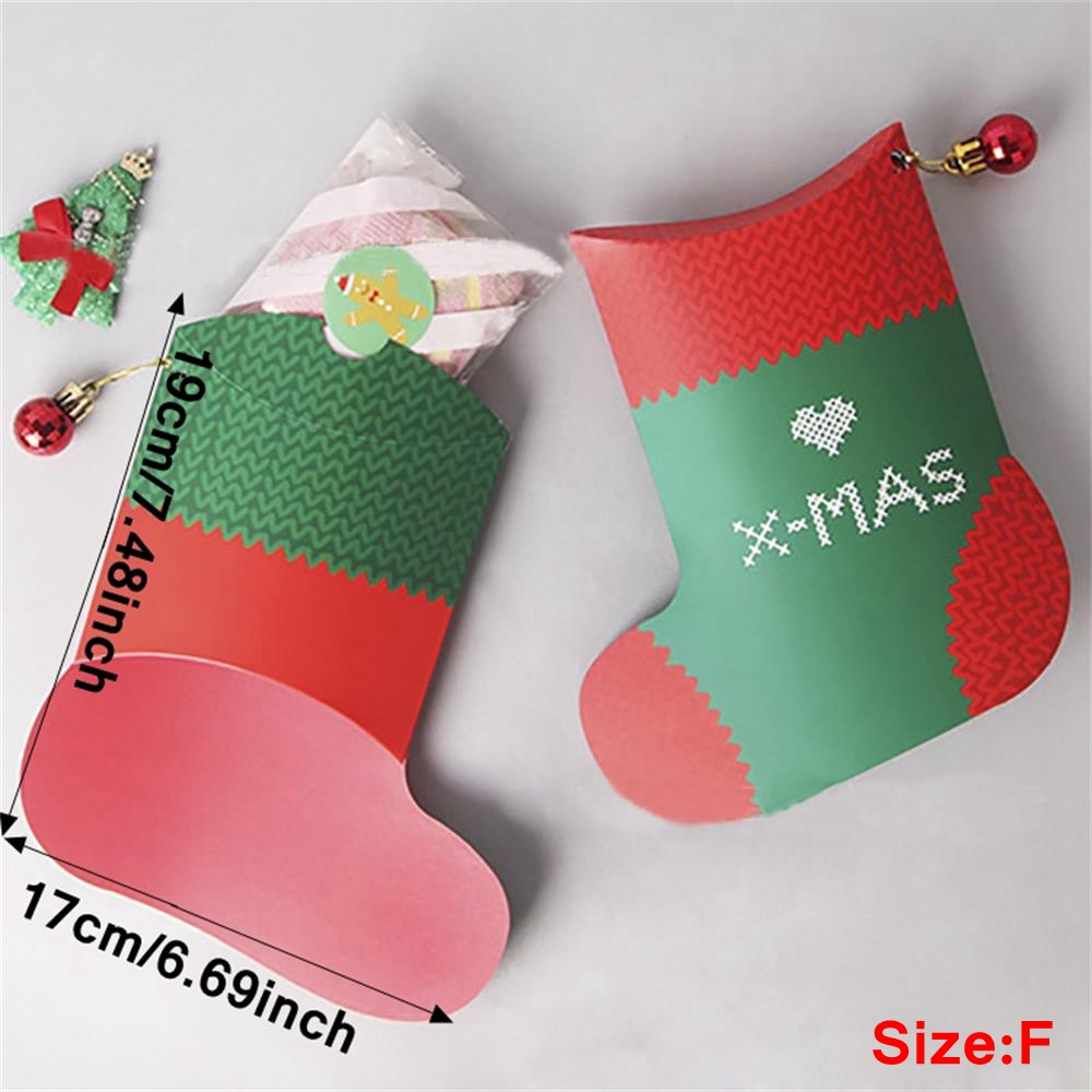 ☆YOLA☆ 1/3/5Pcs Gifts Packaging Christmas Gift Boxes Gift For Friend Santa Claus Favours Sweet Biscuit Candy Cookie Box Party Decor Snowman Printed Deer Merry Christmas