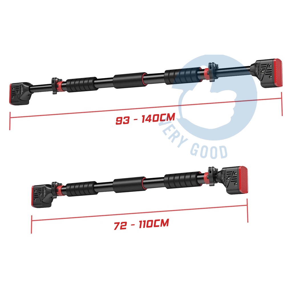 Xà đơn treo tường gắn cửa cao cấp chống xoay tập gym 60-150cm, tập thể dục thể thao tại nhà giảm cân hiệu qả, bụng 6 múi