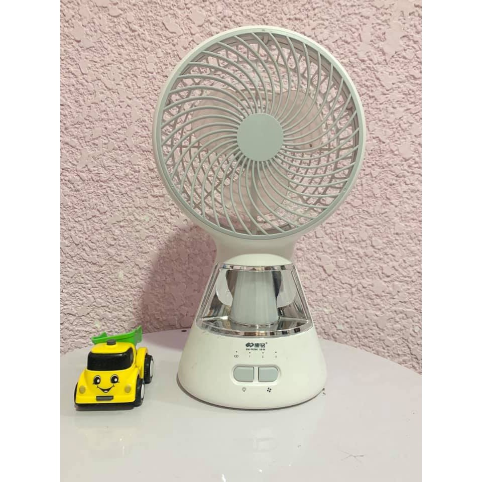 QUẠT KÈM ĐÈN TÍCH ĐIỆN 3IN1 KM - F0296 [BẢO HÀNH 12 THÁNG] | BigBuy360 - bigbuy360.vn