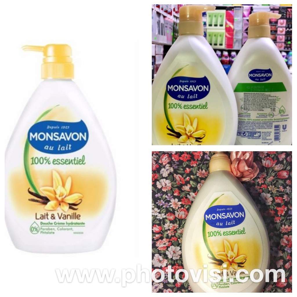 Sữa tắm Mosavon Lait & Vanille 1Lít | BigBuy360 - bigbuy360.vn