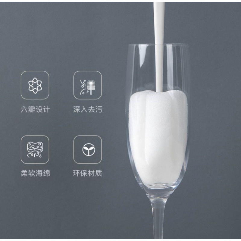 CỌ RỬA LY CỐC BÌNH SỮA BẰNG BỌT BIỂN
