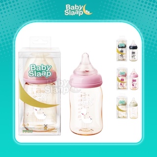 Bình sữa cổ rộng BABY SLAAP thiết kế chống sặc kèm núm ti  silicone cao cấp 160ml