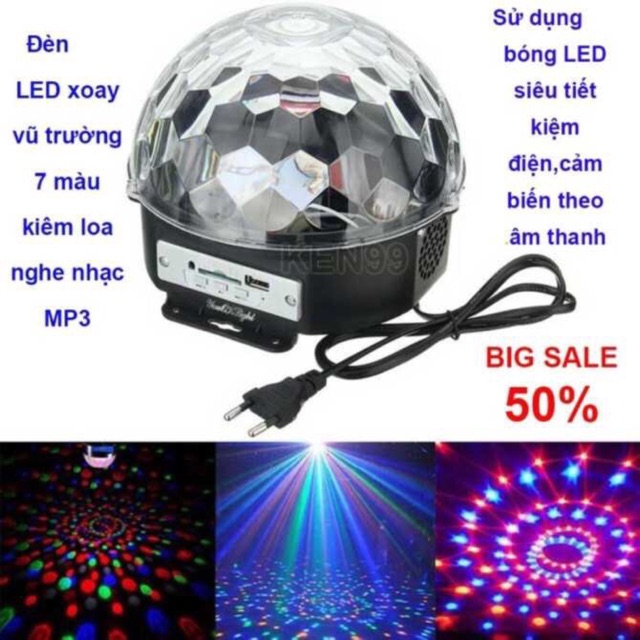 Đèn led vũ trường xoay 360