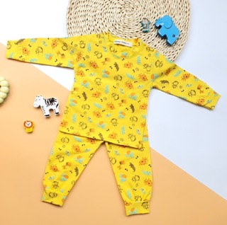 Bộ cotton Minky cạp cao cho bé ( kèm túi zip xịn )