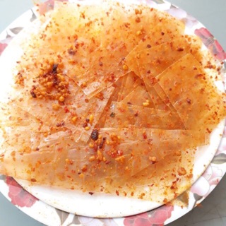 Bánh tráng sate tôm ngon cay