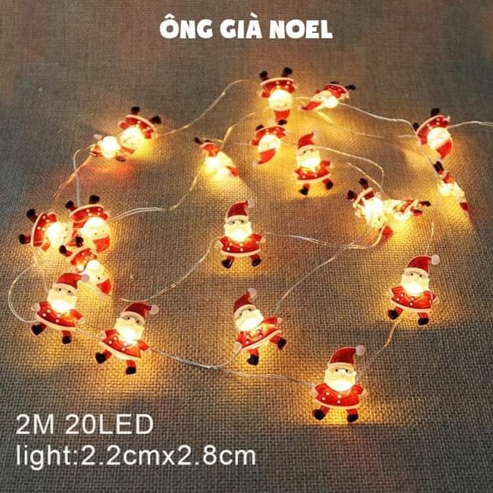 Dây đèn led đom đóm nhấp nháy có 3 chế độ nháy, sẵn pin màu vàng, nhiều màu dùng trang trí decor