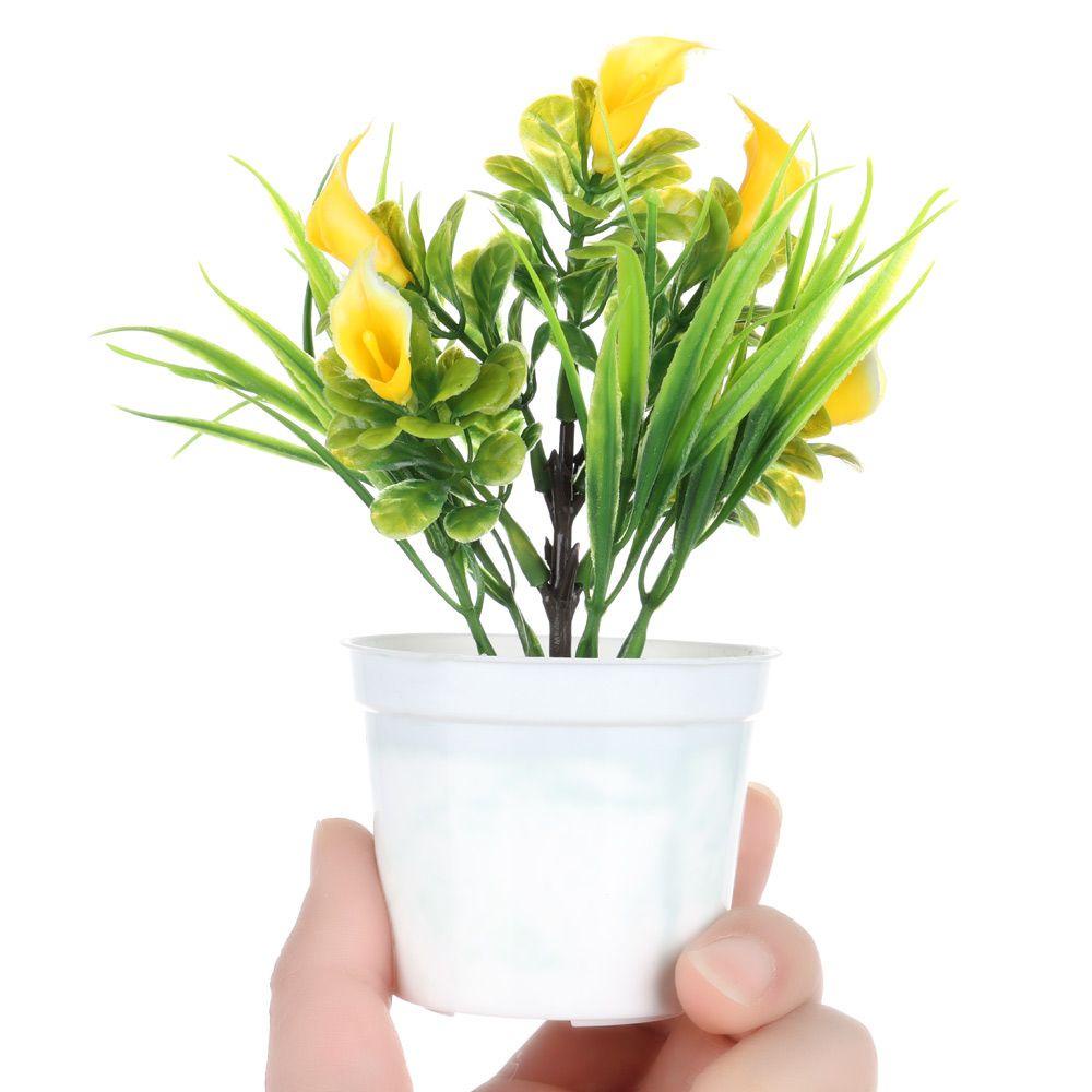 Chậu Hoa Lily Giả Dùng Trang Trí Sân Khấu Tiệc Tùng