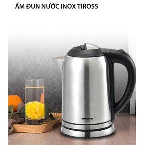 [Tiross123] Ấm đun nước siêu tốc inox 304 Tiross TS1367, Sản phẩm chính hãng, bảo hành 12 tháng