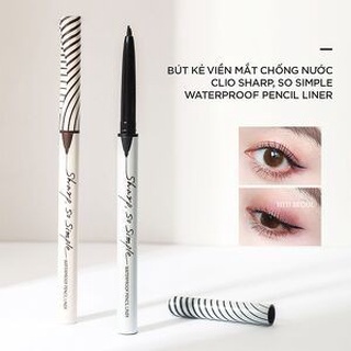 Chì Kẻ Viền Mắt Clio Sharp, So Simple Waterproof Pencil Liner 0.14g